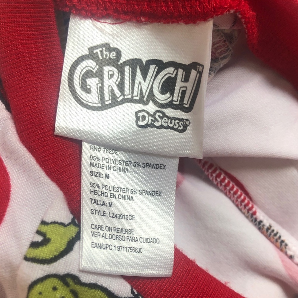 The Grinch Max the Dog Dr Seuss Green Red Dog Small Pet Tee Shirt Medium NWT - Picture 10 of 13